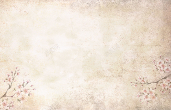梅花纸质古风背景图背景