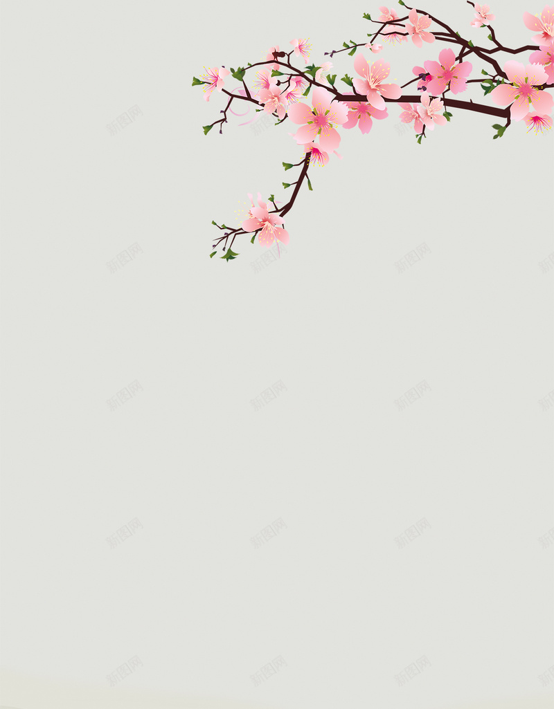 水墨山水桃花国画h5背景背景图片免费下载 素材0svgqqqqg 新图网