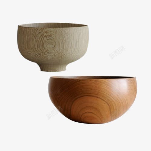 陶瓷木头碗筷png免抠素材_新图网 https://ixintu.com 创意 小巧 简单