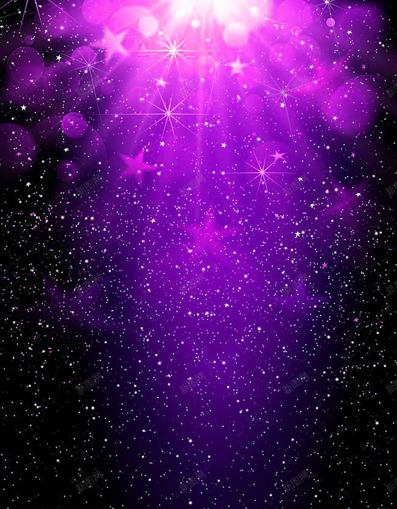 紫黑色浪漫星空背景jpg设计背景_新图网 https://ixintu.com 光晕 发光 星星 梦幻 浪漫 海报背景 激动 紫色 背景 黑色