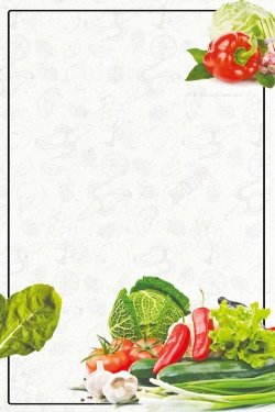 净菜净菜配送蔬菜海报高清图片