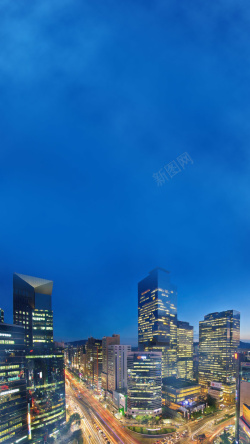 首尔夜景韩国首尔夜景风光高清图片