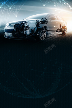 设备保养创意汽车维修保养广告海报背景高清图片