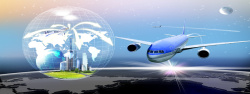 空中旅行商务科技背景高清图片