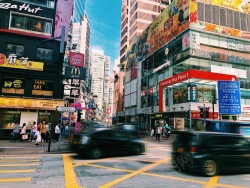 香港街头香港街头车流高清图片