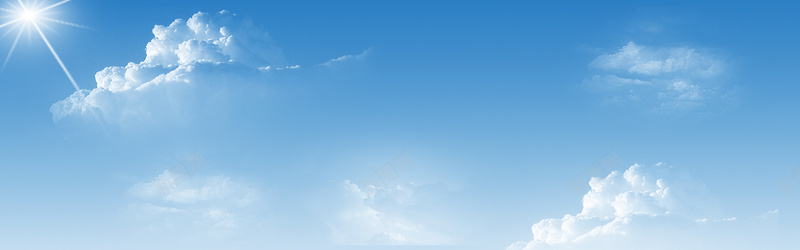蓝色天空白云淘宝海报背景psd设计背景_新图网 https://ixintu.com 天空 摄影 海报banner 背景素材 蓝色 风景