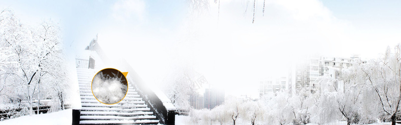 羽绒汽车坐垫冬天雪景背景摄影图片