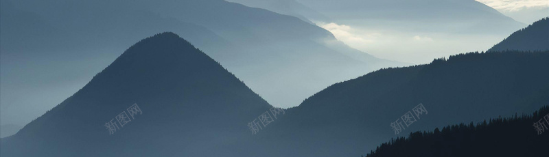 云中山jpg_新图网 https://ixintu.com 云雾 大气 摄影 海报banner 深山 蓝灰色 风景