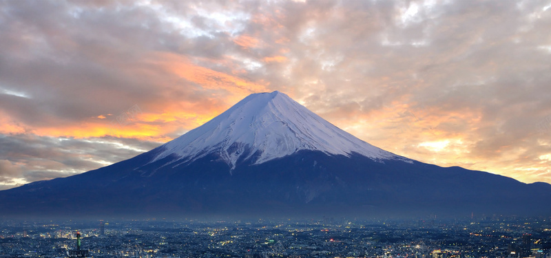 富士山海报背景背景
