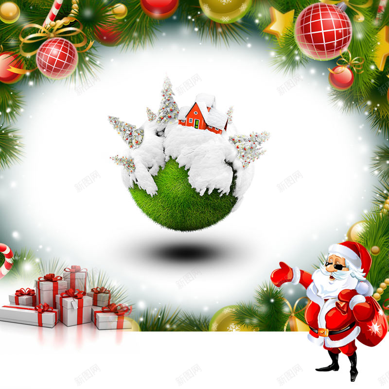 圣诞节圣诞老人礼物淘宝主图psd设计背景_新图网 https://ixintu.com 主图 圣诞树 圣诞老人 圣诞节 幸福 开心 淘宝 激情 狂欢 礼物 装饰球