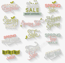 春季销售精美春季销售字体高清图片