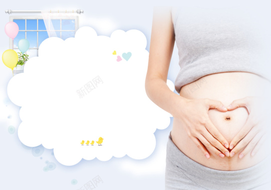 孕妇肚皮艺术照印刷背景背景