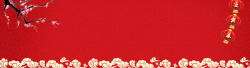 鞭炮红色背景新年背景高清图片