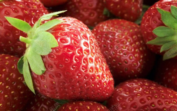 美味新鲜水果草莓背景