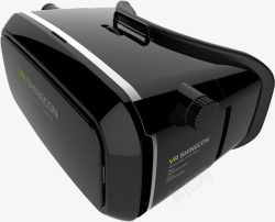 透明黑白色头戴VR头盔实物黑色烤漆vr盒子高清图片