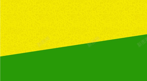黄绿拼接几何海报背景背景