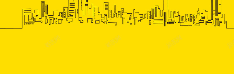 黄色黑色箭头背景psd设计背景_新图网 https://ixintu.com 卡通 城市 开心 手绘 手绘画 立体箭头 童趣 黄色
