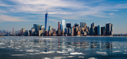 纽约天际线曼哈顿摩天大楼高清图片