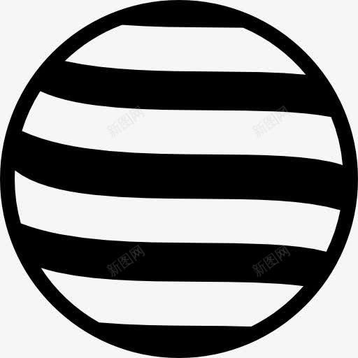 条纹圆图标png_新图网 https://ixintu.com 圆 圆形 地球图标 平行的条纹 形状 条纹 符号 线