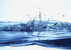 自然水蓝色水浪动感水纹背景高清图片