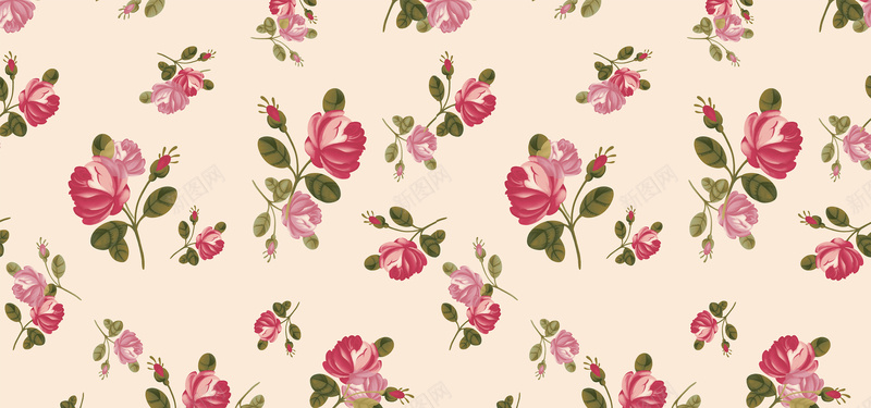 粉色花朵背景图背景