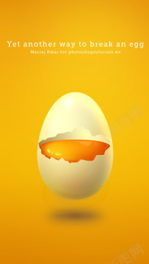 橙黄色鸡蛋背景背景