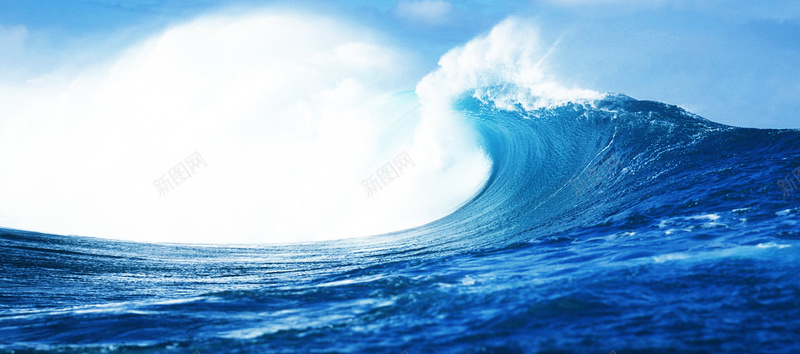 海洋浪花背景jpg_新图网 https://ixintu.com 大海 摄影 浪花 海产品 海报banner 海洋 海洋生物 背景 蓝色 风景