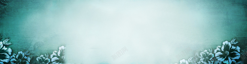 淘宝旗袍背景图psd设计背景_新图网 https://ixintu.com 中国风 复古花纹 海报banner 蓝色渐变背景 质感