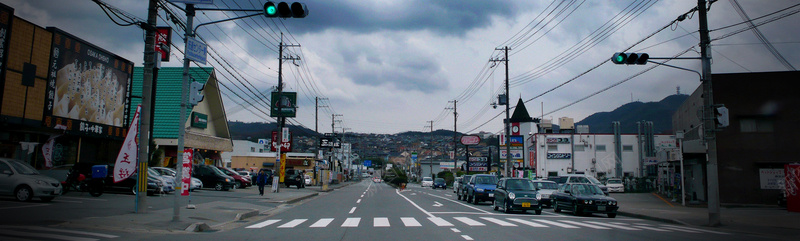 日本街景banner摄影图片