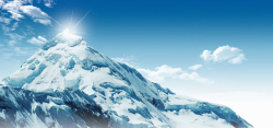珠穆朗玛峰风景唯美雪山风景背景高清图片