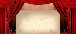 开幕式舞台特质开幕式帘幕红色背景高清图片
