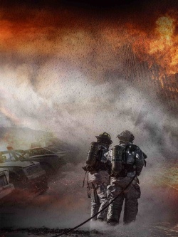 消防部队中国消防宣传公益海报背景模板高清图片