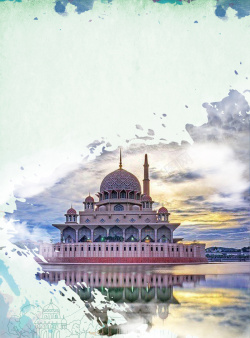 马来西亚地标马来西亚旅游广告海报背景高清图片