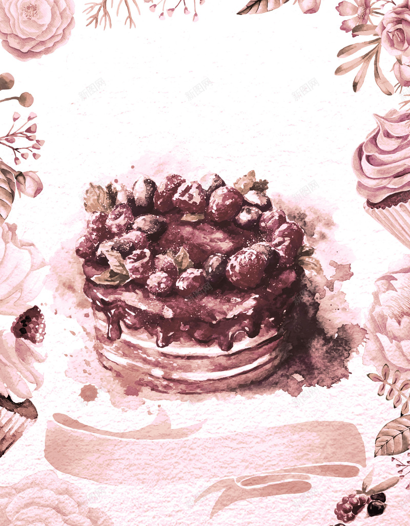 美食巧克力蛋糕海报背景psd设计背景_新图网 https://ixintu.com 巧克力 海报 生日 纹理 美味 美食 背景 蛋糕 质感