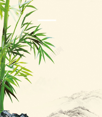 山上的竹子背景摄影图片