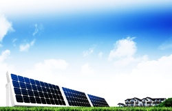 太阳能模板太阳能环保广告背景高清图片