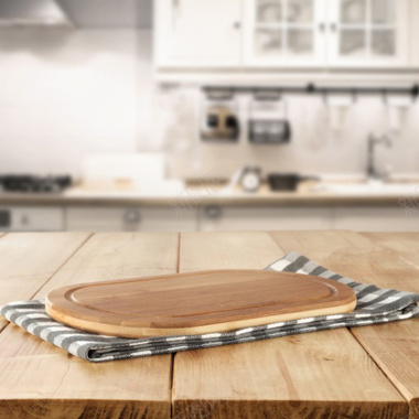 木板展台朦胧厨房背景图背景