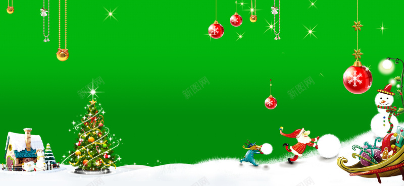 卡通绿色清新圣诞节雪橇雪人圣诞树背景bannerpsd设计背景_新图网 https://ixintu.com banner 卡通 圣诞树 圣诞节 手绘 海报banner 清新 童趣 绿色 背景 铃铛 雪人 雪橇