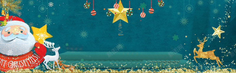圣诞老人卡通五角星绿色bannerpsd设计背景_新图网 https://ixintu.com 元旦 元旦快乐 双蛋狂欢 圣 圣诞元素 圣诞快乐 圣诞树 圣诞海报 圣诞狂欢 圣诞老人 圣诞节 新年