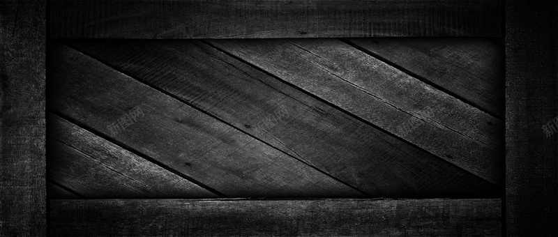 黑色木质相框背景