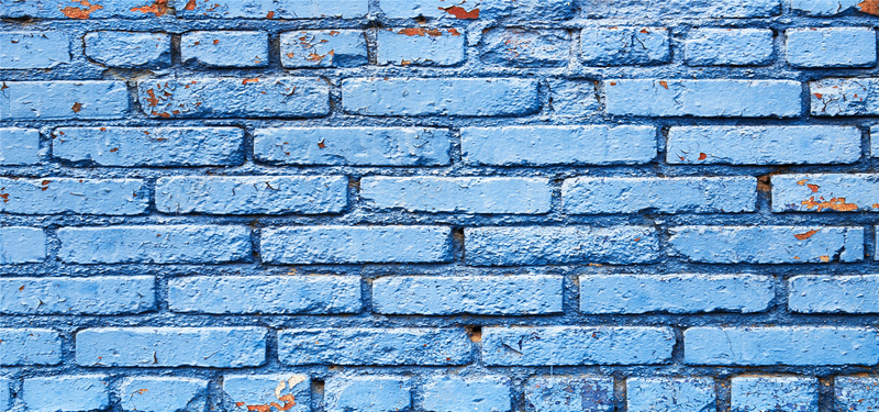 蓝色砖墙海报背景