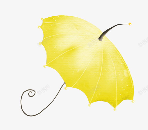 橙色卡通雨伞png免抠素材_新图网 https://ixintu.com 卡通雨伞 橙色雨伞 雨伞