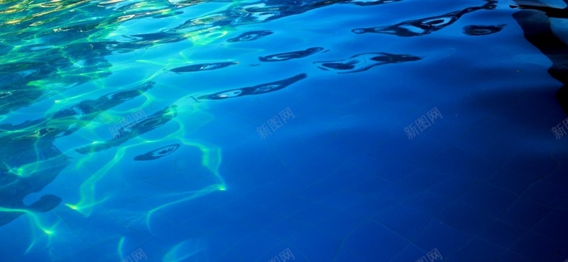 深蓝色海面水纹背景背景