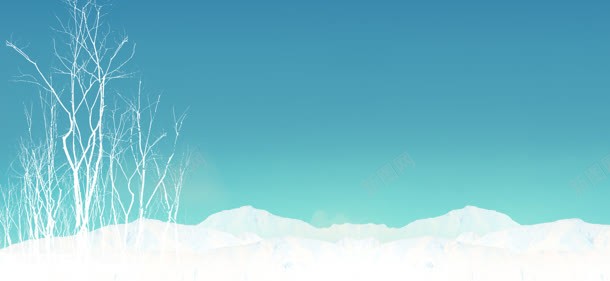 雪地背景jpg设计背景_新图网 https://ixintu.com 唯美 清新 绿色