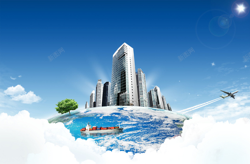 商务背景psd_新图网 https://ixintu.com 企业 商务 城市 摄影 科技 科技感 科技风 风景 高楼建筑 高科技