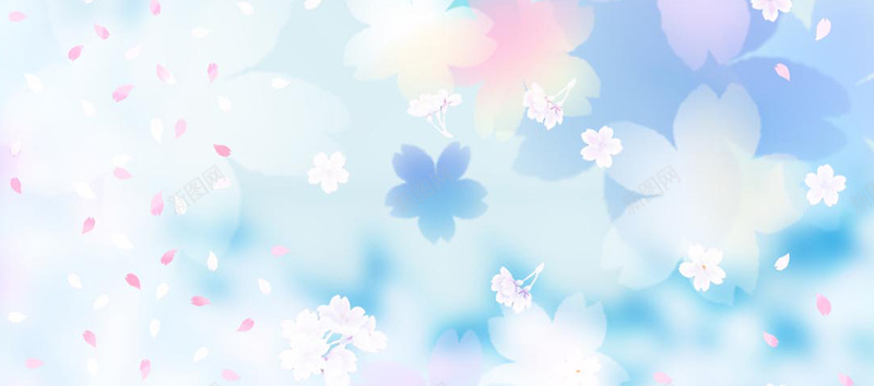 蓝色浪漫纹理质感图jpg设计背景_新图网 https://ixintu.com 梦幻 樱花 浪漫 海报banner 纹理 花朵 蓝色 质感