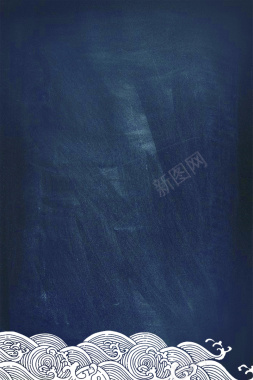 中国风暗色涂抹波浪线条大气装饰海报背景