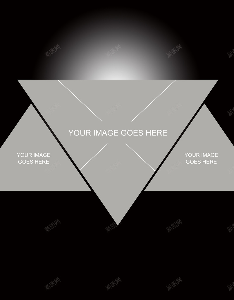 黑色简洁海报背景psd设计背景_新图网 https://ixintu.com 三角形 几何 大气 时尚 纹理 质感 黑色