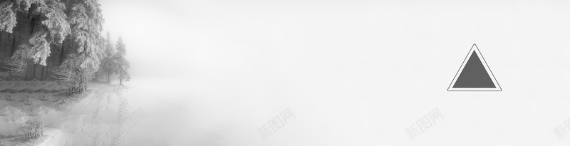 极简雪景大雪banner背景jpg_新图网 https://ixintu.com 几何 摄影 极简 湖面 雪景 风景