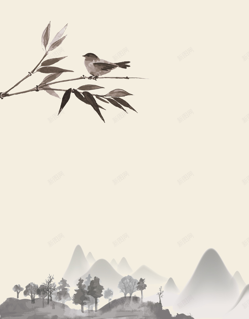 中国传统水墨画背景背景图片免费下载 素材0yvqvuavv 新图网